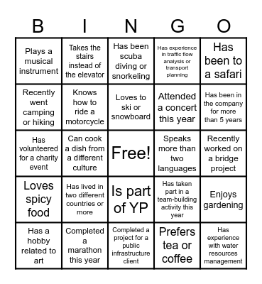 Binnie Bingo Card