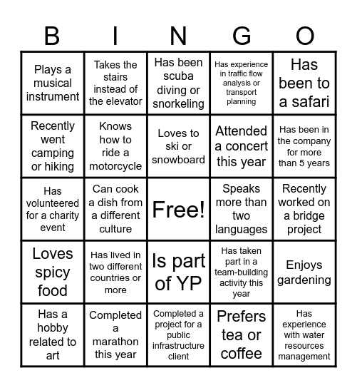 Binnie Bingo Card