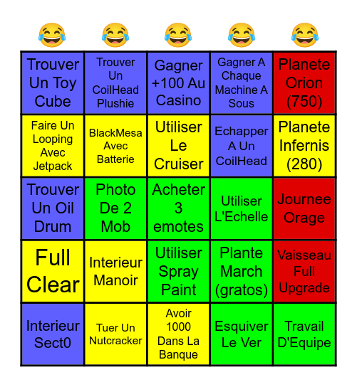 😂 Bingo Card