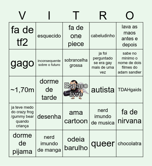 Haki do gago Bingo Card