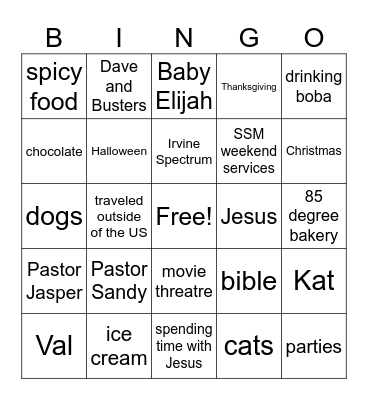 ICE BREAKER BINGO Card