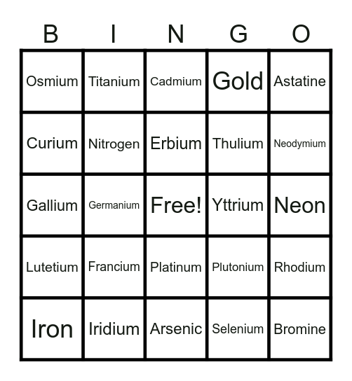 Science Math Month 2024 Bingo Card