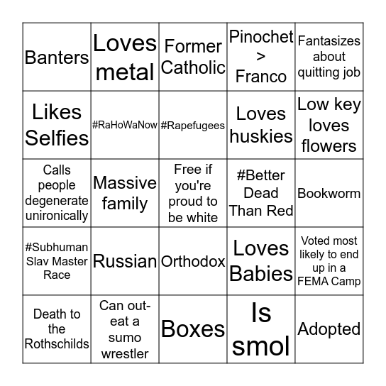 Born__to__fly Bingo Card