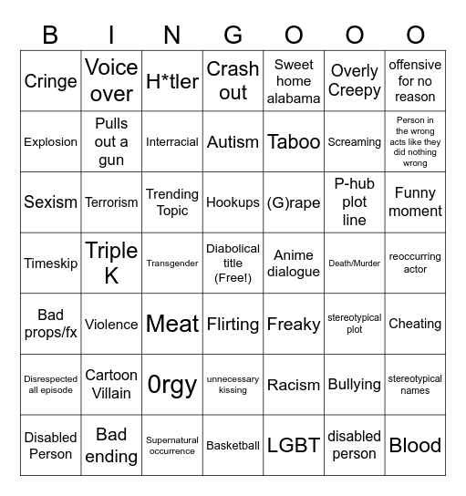 Tomorrow's Teachings Bingo Card