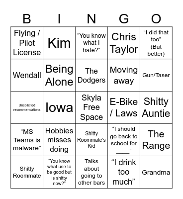 N Bingo Card