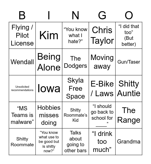 N Bingo Card