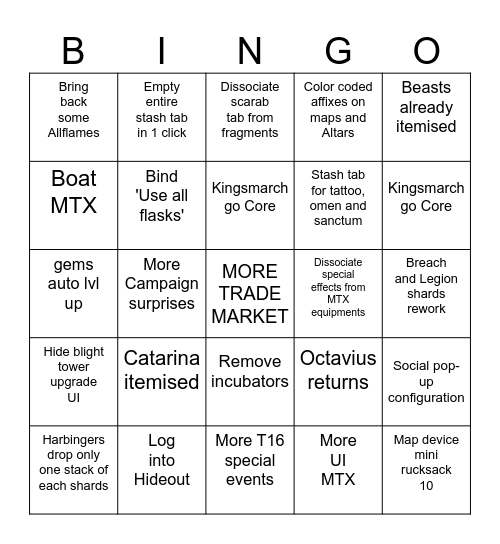 Next QoL Bingo Card