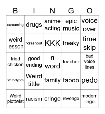 TOMMOROWS TEACHINGS Bingo Card