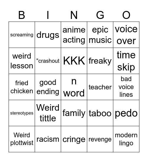 TOMMOROWS TEACHINGS Bingo Card