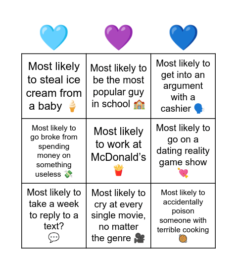 ✨Gacha Husbando Bingo ✨ Bingo Card