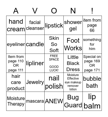 Place an order. Get 5 in a row. Get 15% off order! Bingo Card
