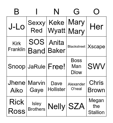 Aujhae's Baby Shower Bingo Card