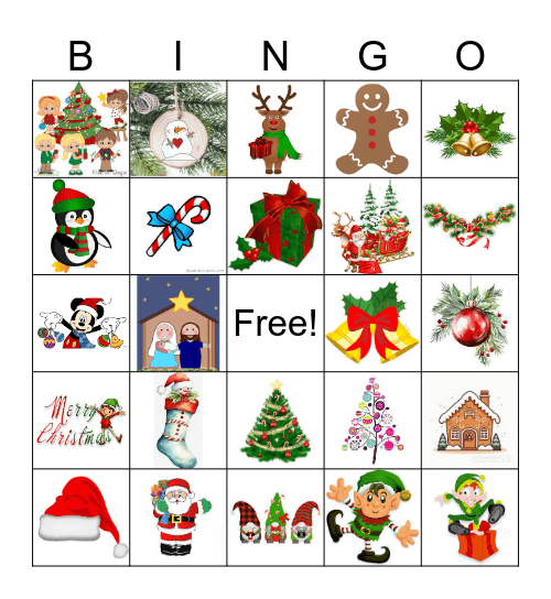 CHRISTMAS Bingo Card