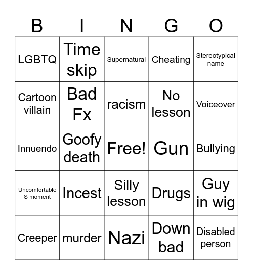 Tomorrows Teachings Bingo Card