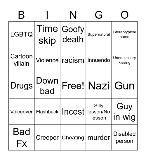 Tomorrows Teachings Bingo Card