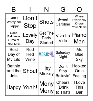 Cheers! Bingo Card