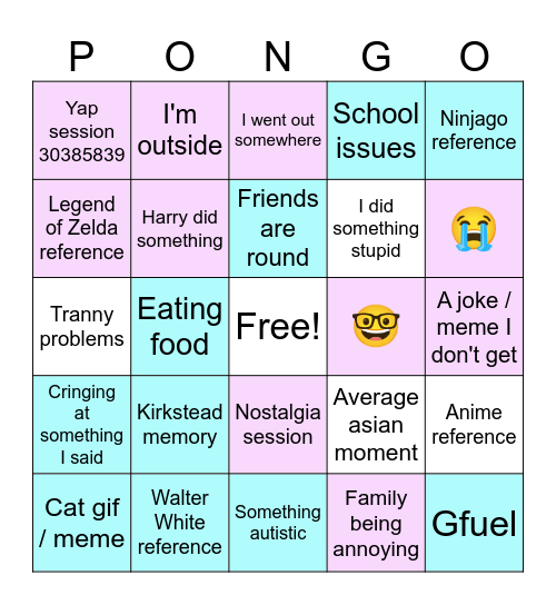 Alastor Bingo Card