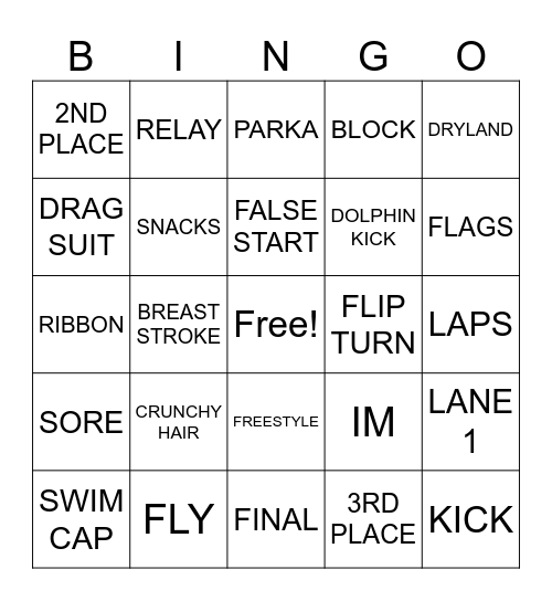 Bulldog Bingo Card