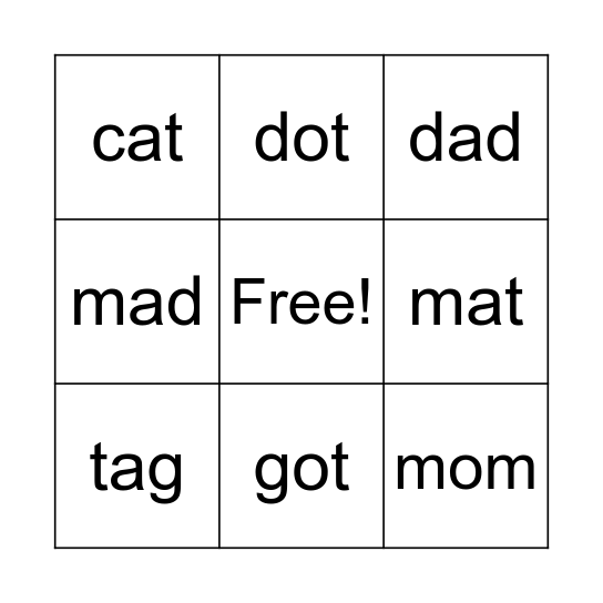 BINGO Card