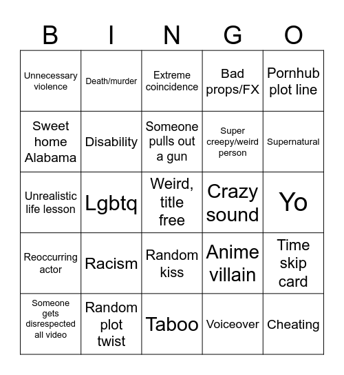 Tomorrow teaching bingo Card