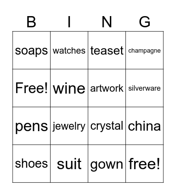 AARON Bingo Card