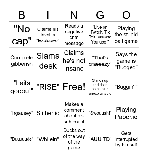 Windpress Bingo Card