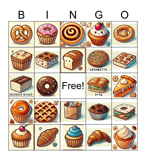 bread Bingo Card