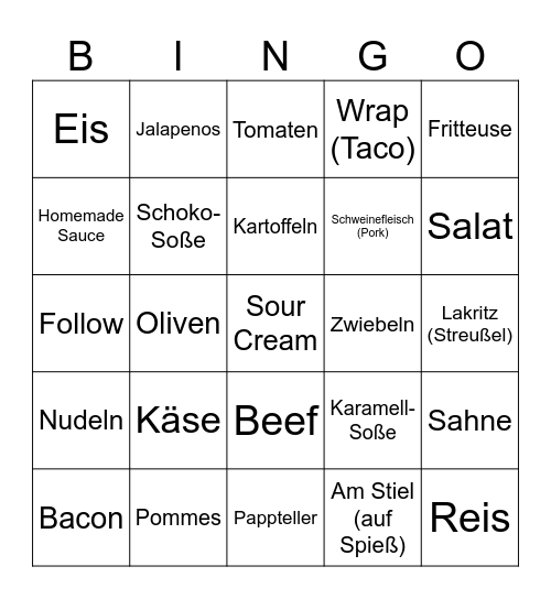 BINGO-Sonntag!! Bingo Card