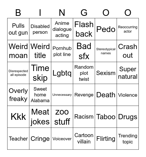 Tomorrow's teachings bingo Card