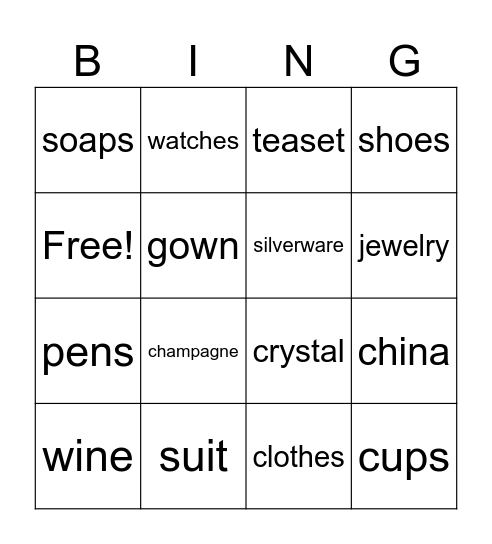 AARON Bingo Card