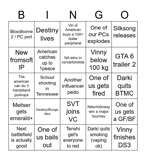 porkchop before japan trip Bingo Card