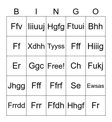 Finde the guest Bingo Card