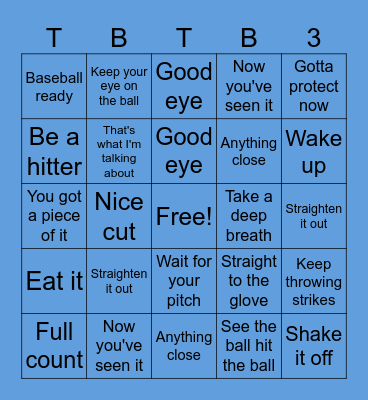 Fall Ball Bingo Card