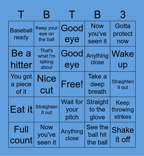 Fall Ball Bingo Card