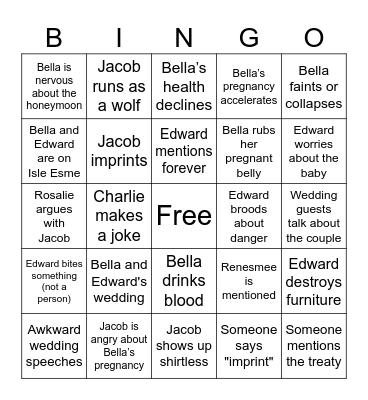 breaking DOWN Bingo Card