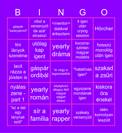 FaktorBingó kettőezerhuszonnégy per 2 ő Bingo Card