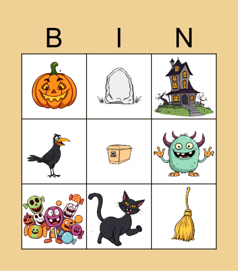 Halloween Bingo Card