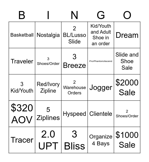 APL BINGO Card