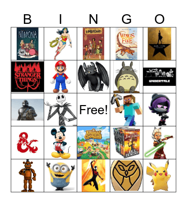 Geek #4 Bingo Card