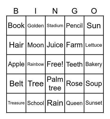 IDE BINGO Card