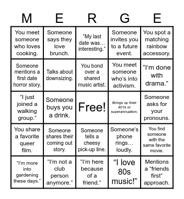 MERGE X KIAMA BLOWHOLE Bingo Card