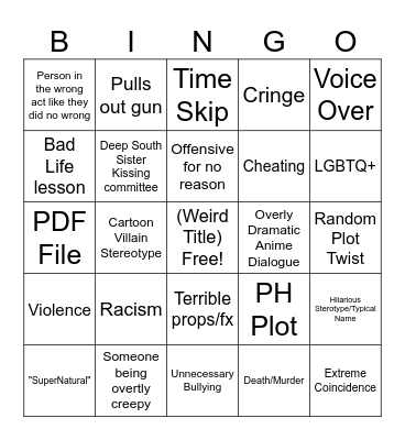 Tommorow's Teaching Bingo Card