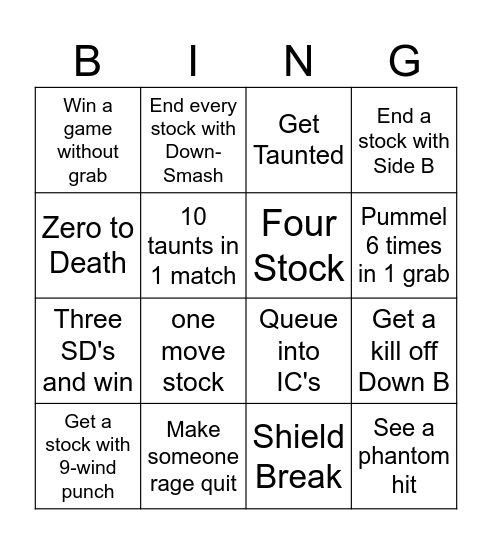 Aklo Bingo Card