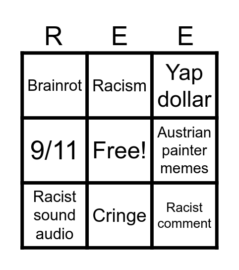 Instagram Reels Bingo Card