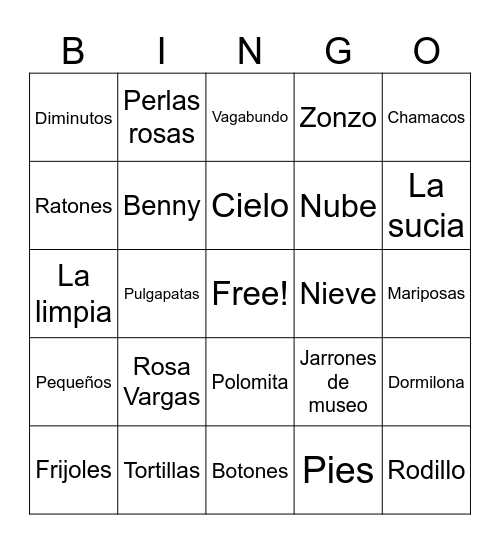 Capitulos 13-17 Bingo Card