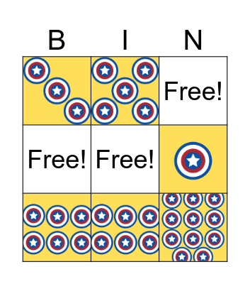 Bingo Superheroes Bingo Card