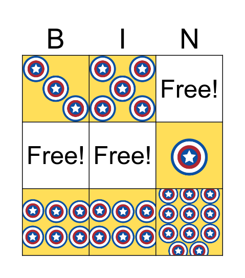 Bingo Superheroes Bingo Card