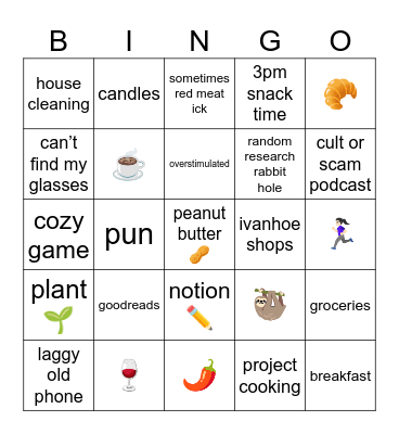retno bingo ✨🌈 Bingo Card