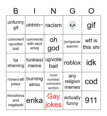 survive in imgflip Bingo Card