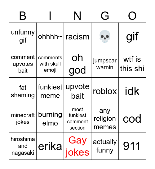 survive in imgflip Bingo Card